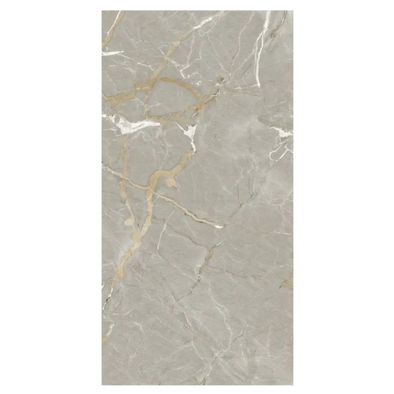 Porcelanato Polido Chrome Savane 55,5x113cm Marmorizado Cinza Porcelanato Chrome Polido 55,5x113cm 3,14m² Savane