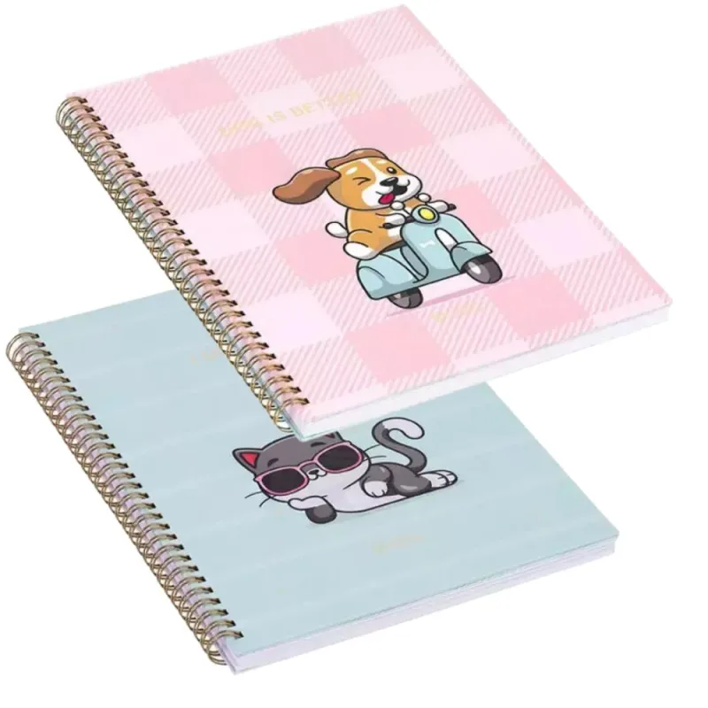CADERNO UNIVERSITÁRIO ESPIRAL CAPA DURA 1X1 BEST FRIEND NB8050 BRW