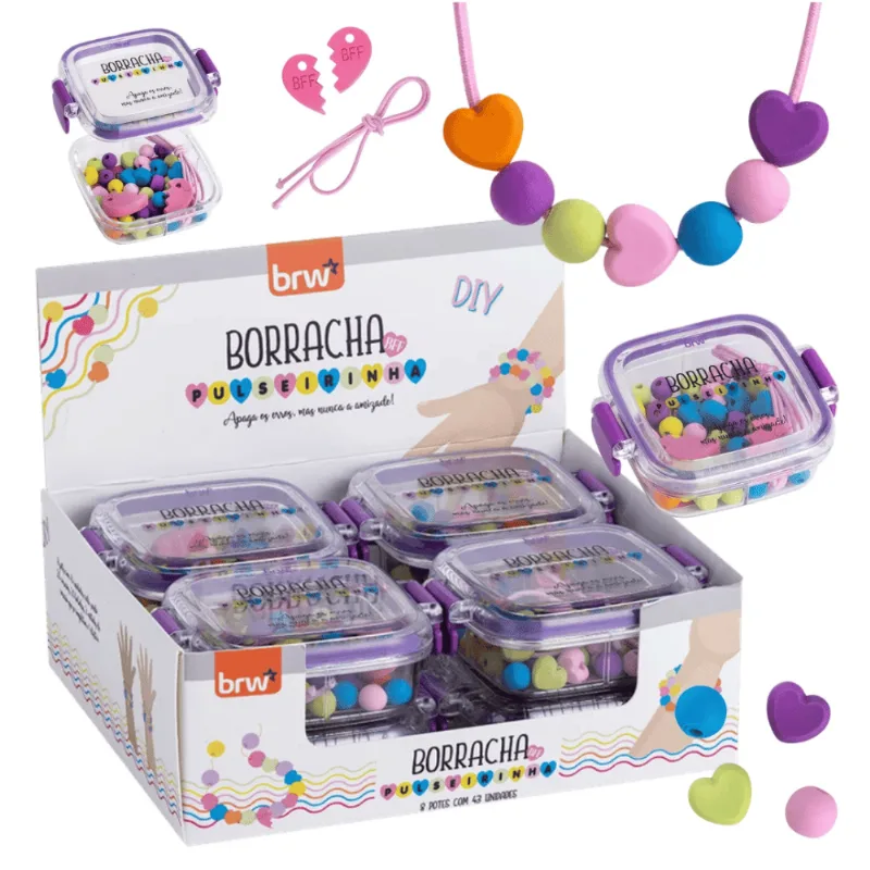 Kit de Mini Borrachas - BFF Pulseirinha - BRW