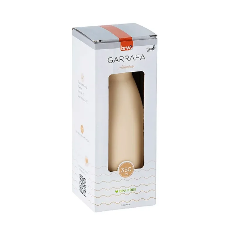 Garrafa de Aluminio Pessego Brw 350ml Ga0500