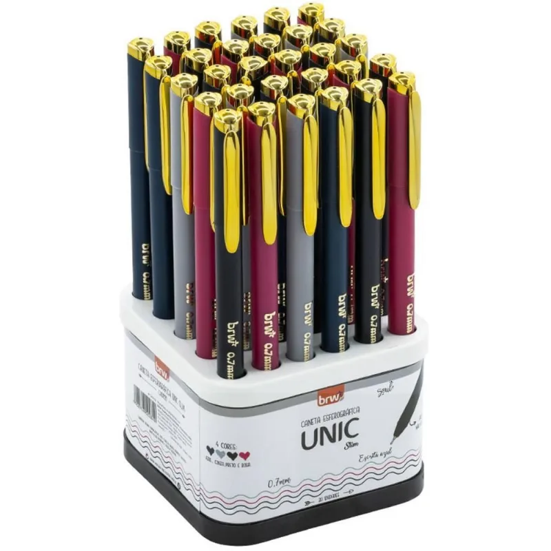 Caneta Esferografica UNIC SLIM 0.7MM Dp.girat. (S) DP.C/30