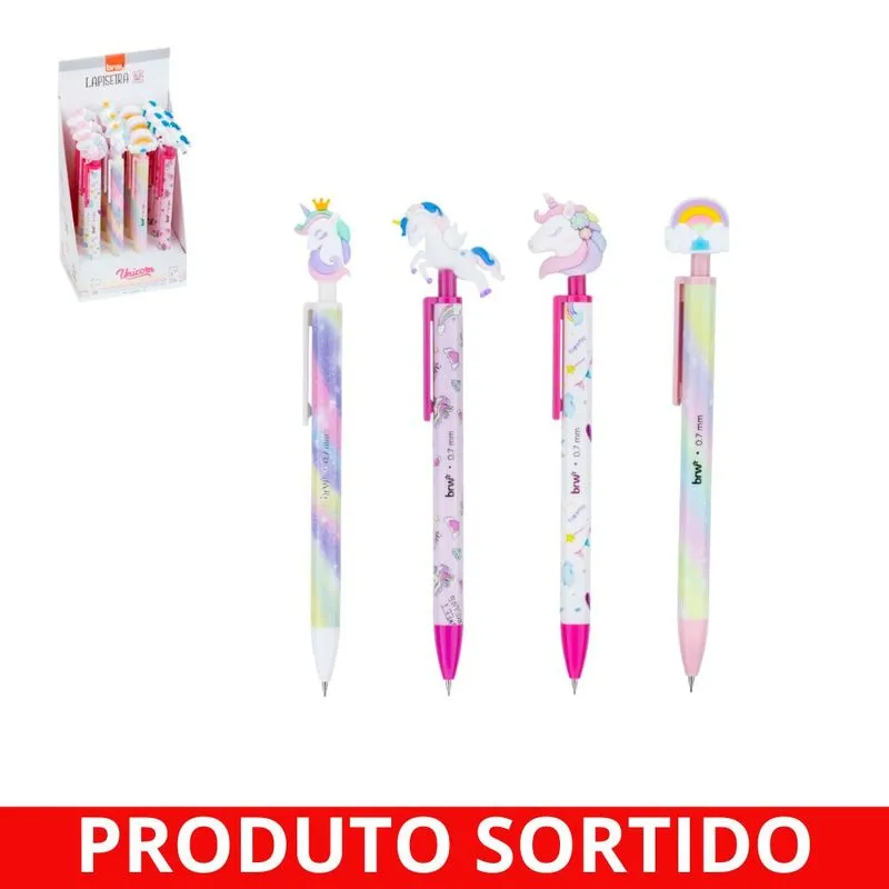 Lapiseira 0.7mm Divertida Unicórnio LP1709 Brw - UN