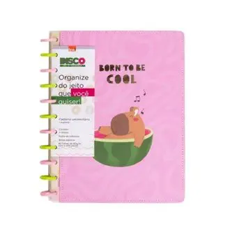 CADERNO DISCO CAPIVARA 80 FOLHAS - Manaia Presentes