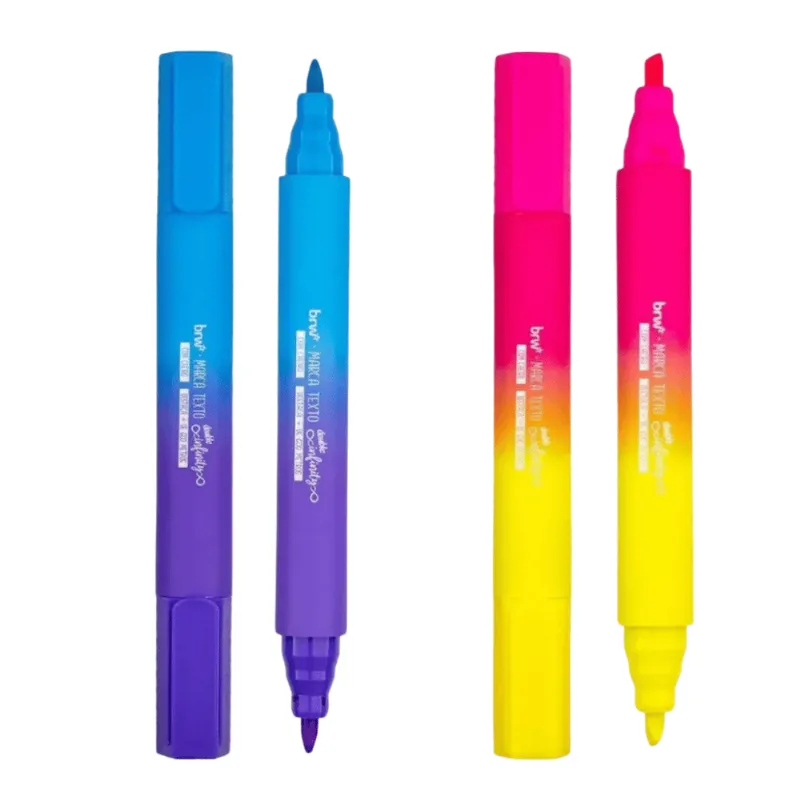 Marca Texto Gigante Bicolor Ponta Dupla - Cores Sortidas - BRW