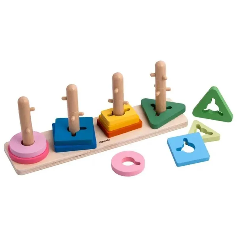 Brinquedo Didático Passa Formas 12 Peças Dipedu Brw DPD0072