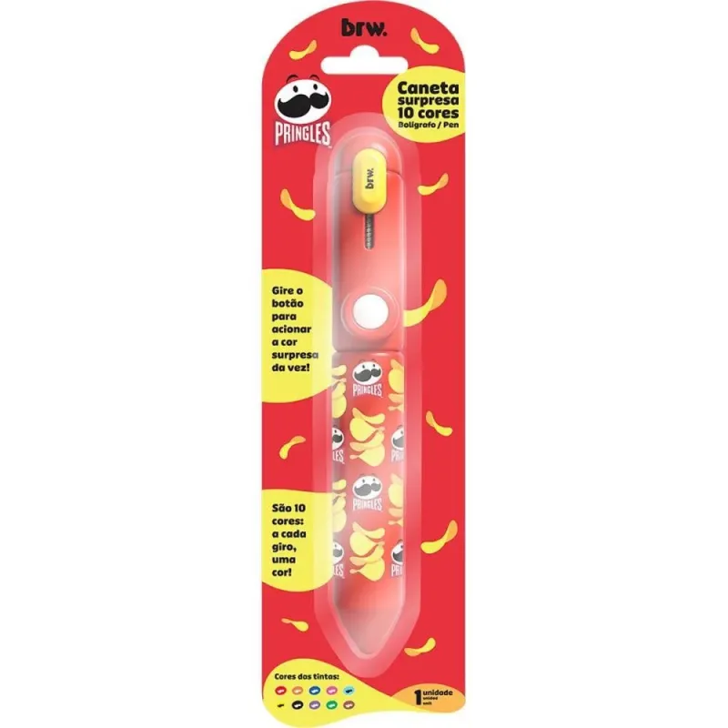 Caneta Esferografica Pringles 1.0MM 10CORES Surpres