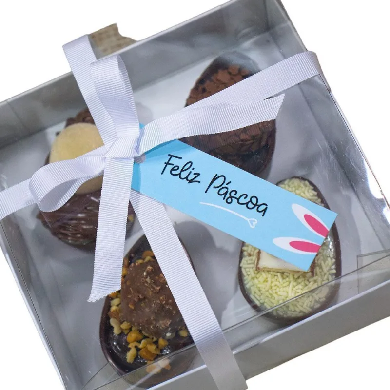 Tag Palito Azul Feliz Páscoa Verniz Localizado-páscoa