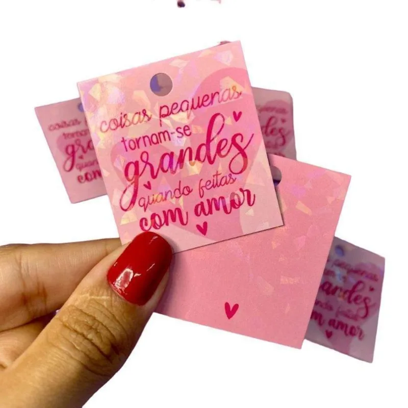 Mini Tag Holográfica Coisas Pequenas
