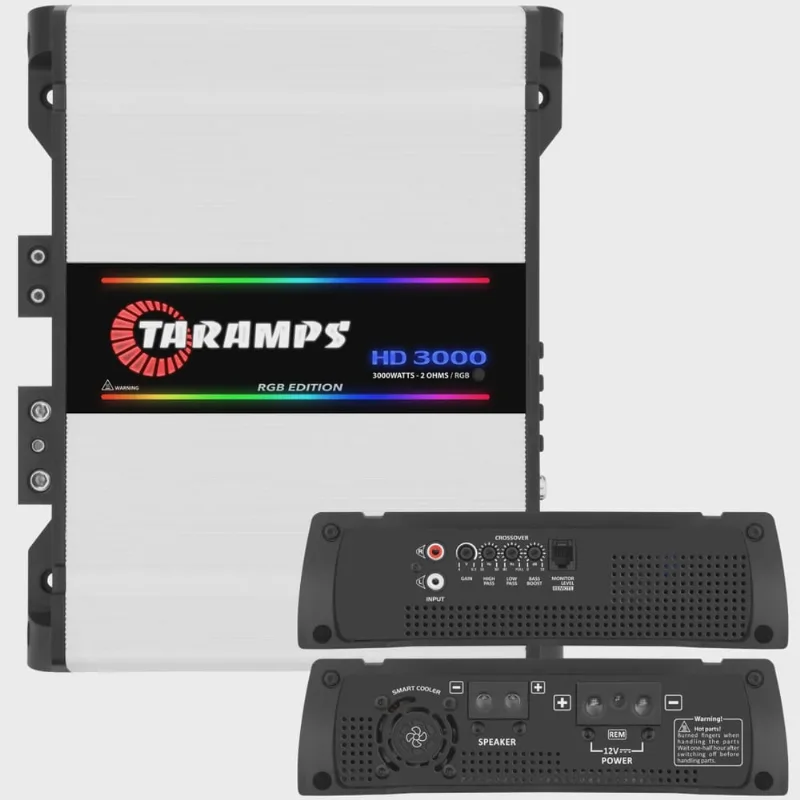 Módulo Amplificador Taramps HD 3000 rgb 3000W Rms 2 Ohms 1 Canal