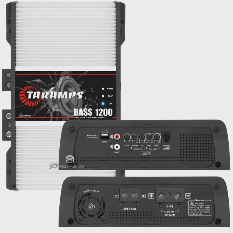 Módulo Amplificador Taramps Bass 1200 1200W Rms 4 Ohms 1 Canal