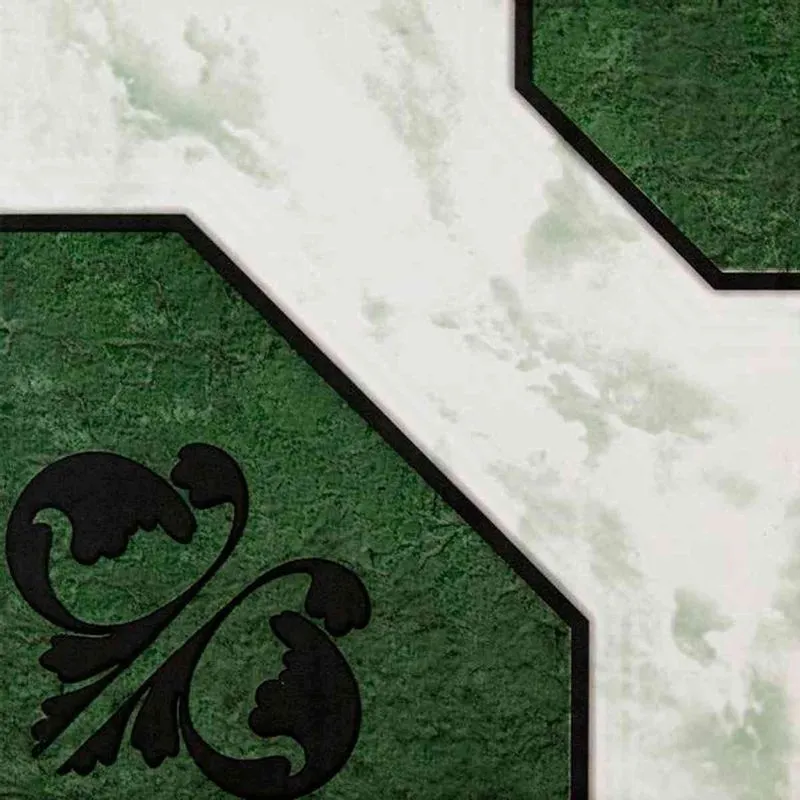Piso Cerâmico Bold Brilhante 43,3x43,3cm Alexandria Verde Caixa 2,43m² Ceral (MP)