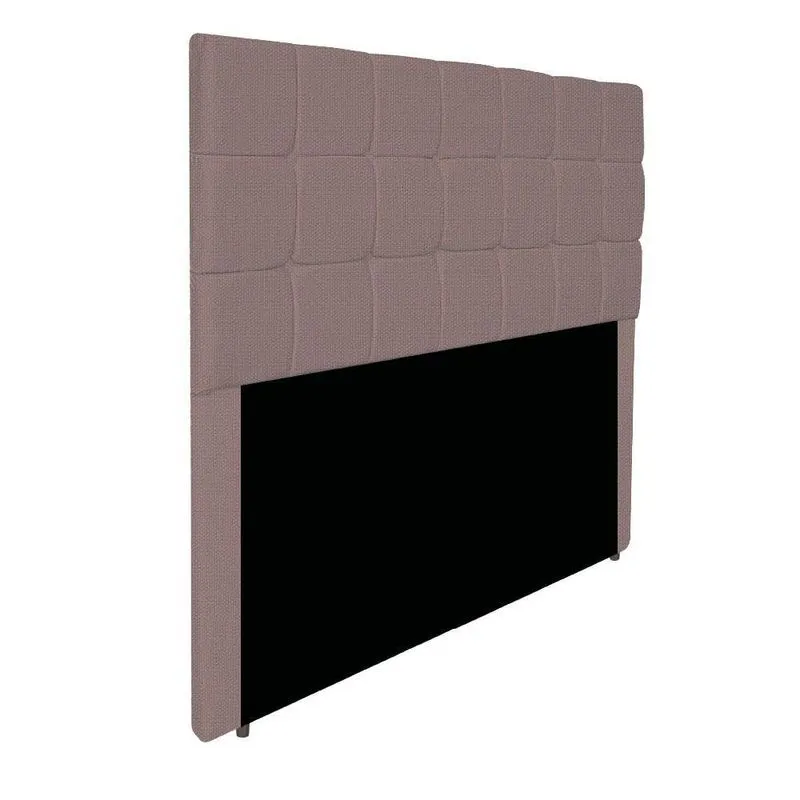 Cabeceira Estofada Manchester 140 Cm Casal Linho - Adj Decor Cor Rosê