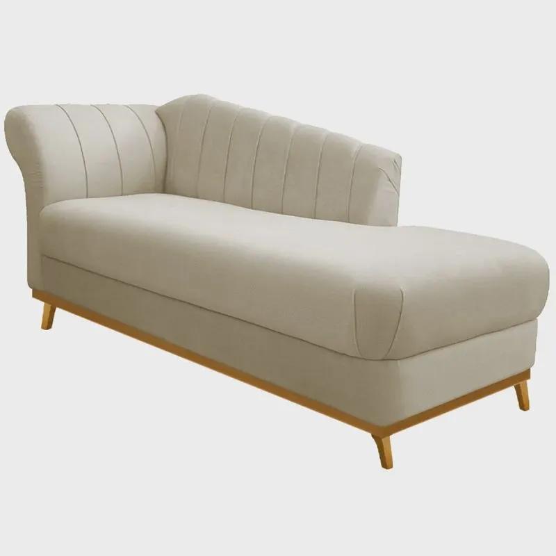Diva Recamier Vanessa 185cm Lado Direito Linho - adj Decor