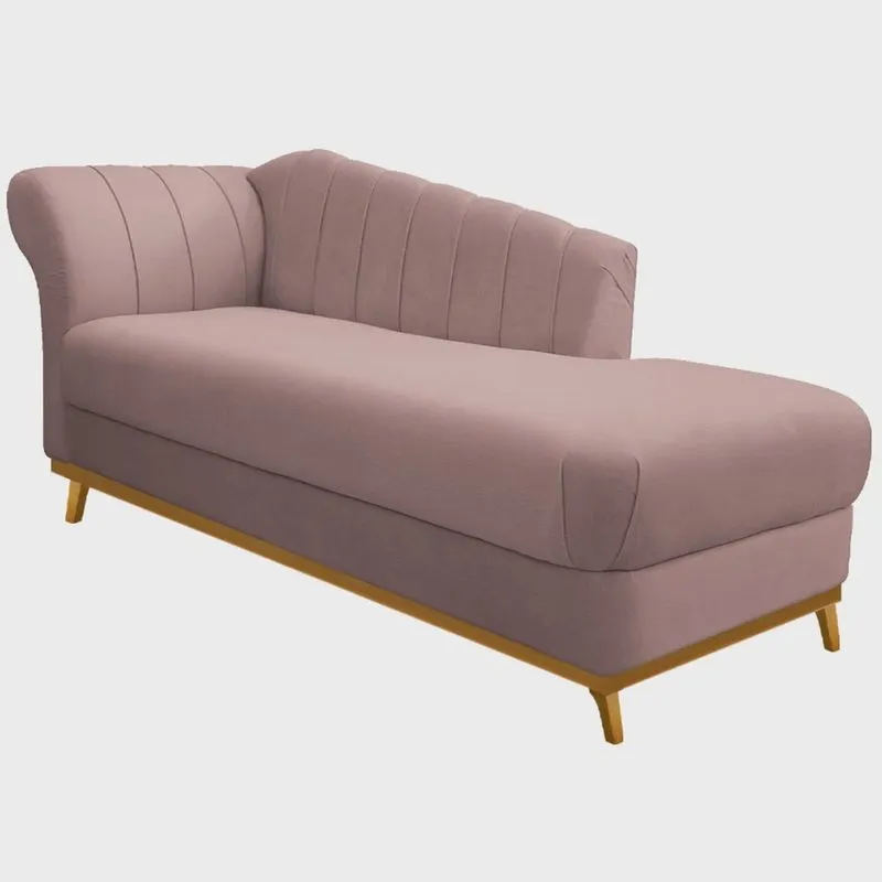 Diva Recamier Vanessa 185cm Lado Direito Linho - adj Decor