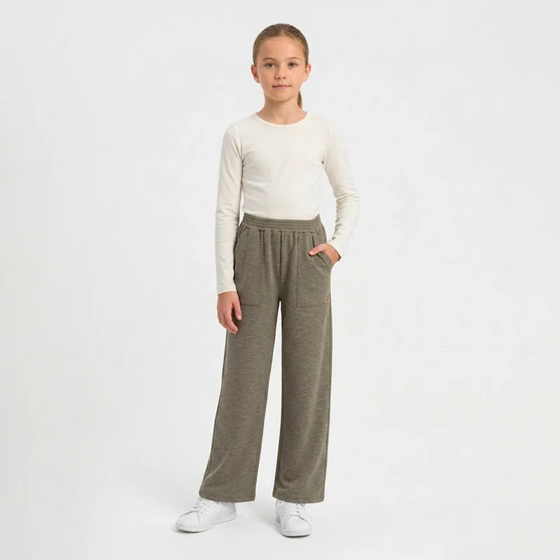 Calça Moletom Ibiza Feminina Infantil Randa Mundu 12 / Verde