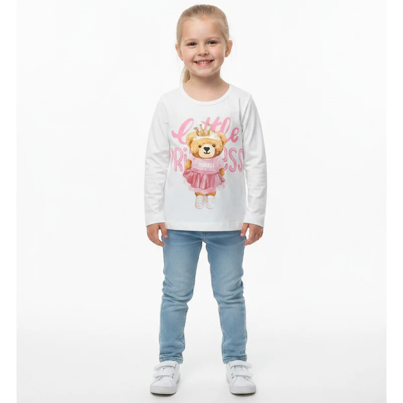 Camiseta Manga Longa Sempre Kids Little Princess Feminina 03 / Menina / Rosa