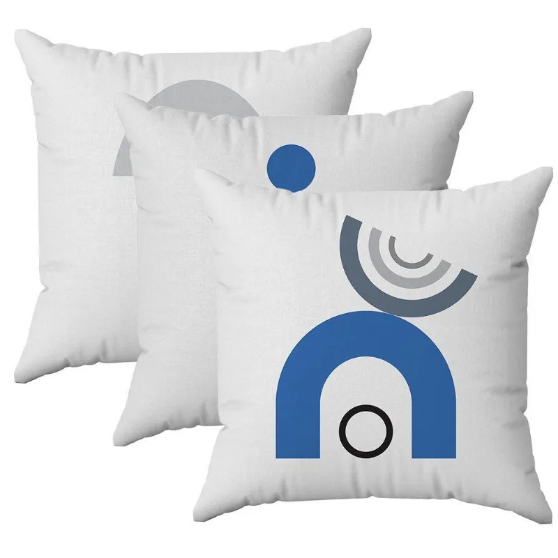 Kit Capas Almofadas Decorativas Formas Lisas 45x45 Id Decor
