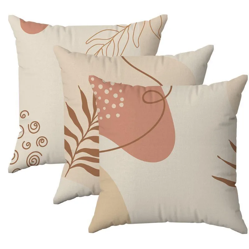 Kit 3 Capas Almofadas Decorativas Minimalista 6 45x45 Id Decor
