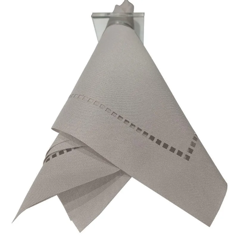 Kit 6 Guardanapos 35 X 35 Cm Oxford Varias Cores Cor Cinza Claro