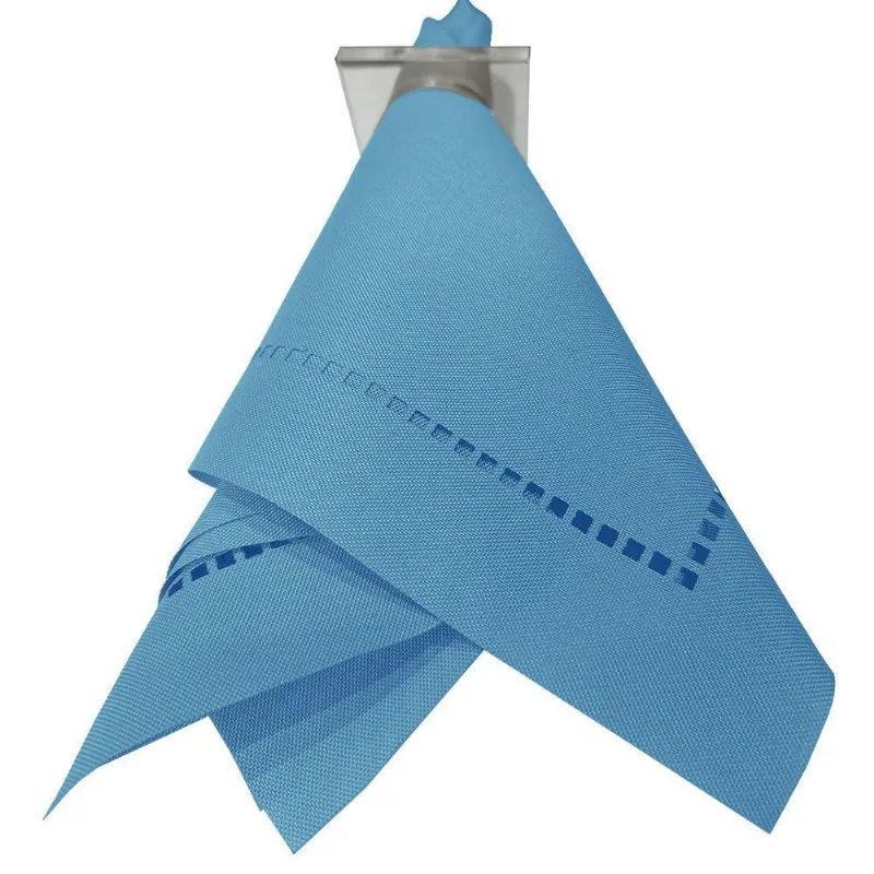 Kit 6 Guardanapos 35 X 35 Cm Oxford Varias Cores Cor 15 Azul Bebê