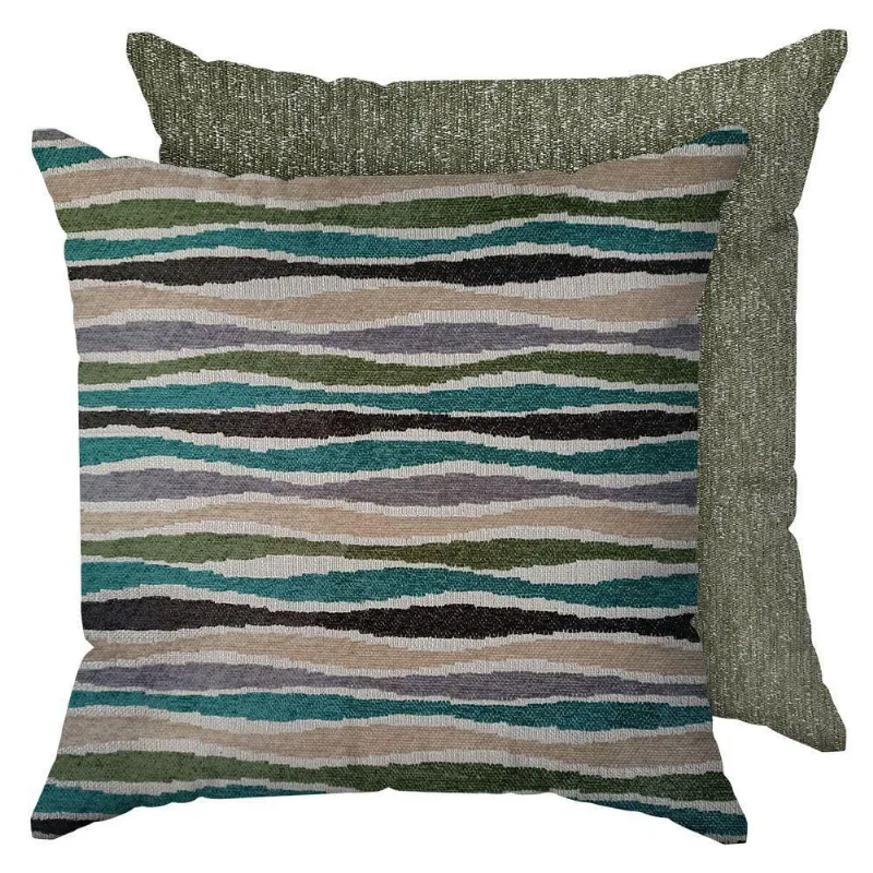 2 Capas De Almofada Veludo Premium Verde - 45x45 Id Decor