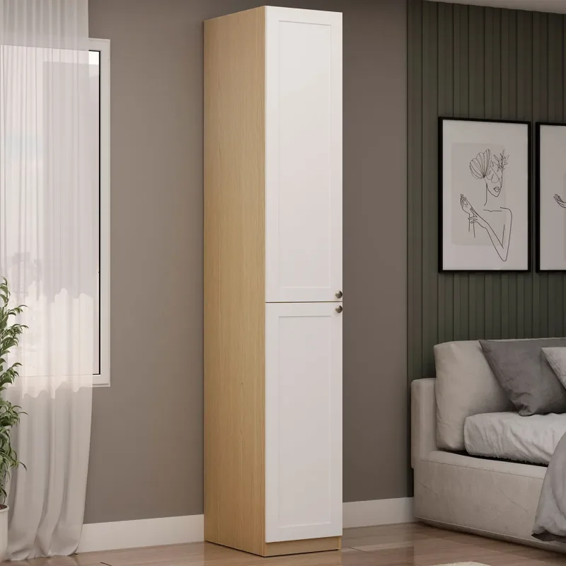 Guarda Roupa Modulado 40 cm com 2 Portas e Prateleiras 100% MDF