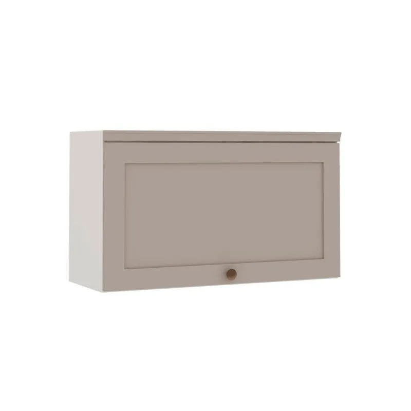 Armário De Cozinha Genialflex Iluminata 1 Pt 80 Cm Bco Fendi