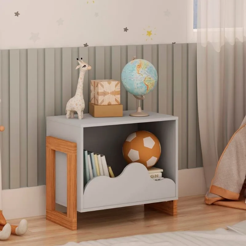 Mesa de Cabeceira Multiuso Infantil Genialflex Nuvem com 65,3cm de largura - Fendi - Genialflex