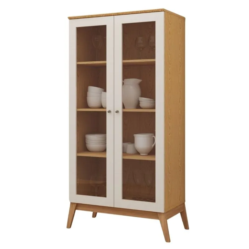 Cristaleira Essencial 0734 Genialflex Savana e Branco