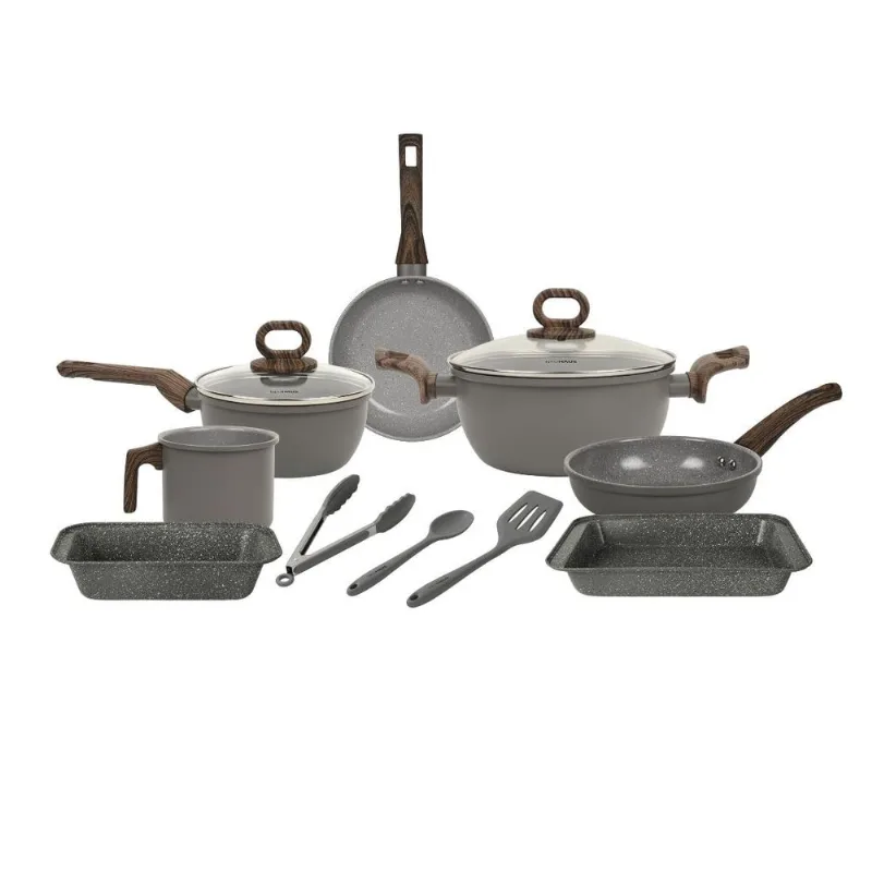 Conjunto Panelas 10 Peças Neuhaus Smart Ceramic Coffee Antiaderente