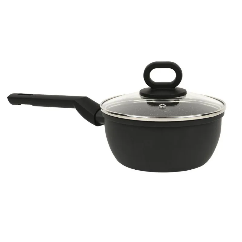 Panela Black+Decker Ceramic Line Black com Tampa Cerâmica Indução 18 cm 2,2L Panela c/ Tampa 18cm 2,2L Cerâmica Indução BLACK+DECKER