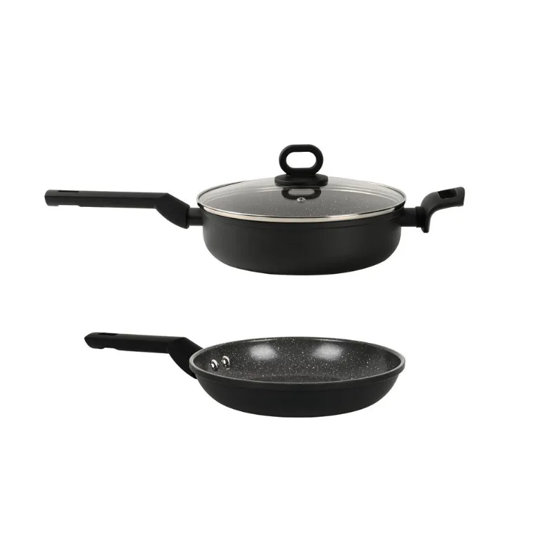 Jogo Frigideiras 2 Peças BLACK+DECKER Cerâmica Indução 20/24cm