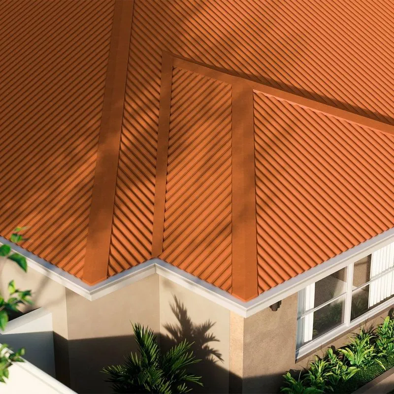 Cumeeira Dentada Para Telha Ondulada Isolamento Térmico Em Pir Ap 15mm Semisanduíche 3,00m