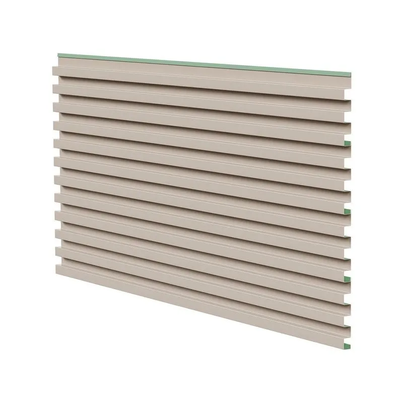 Kit 10 Peças Painel Ripado Metálico 14cm X 30cm Freijó