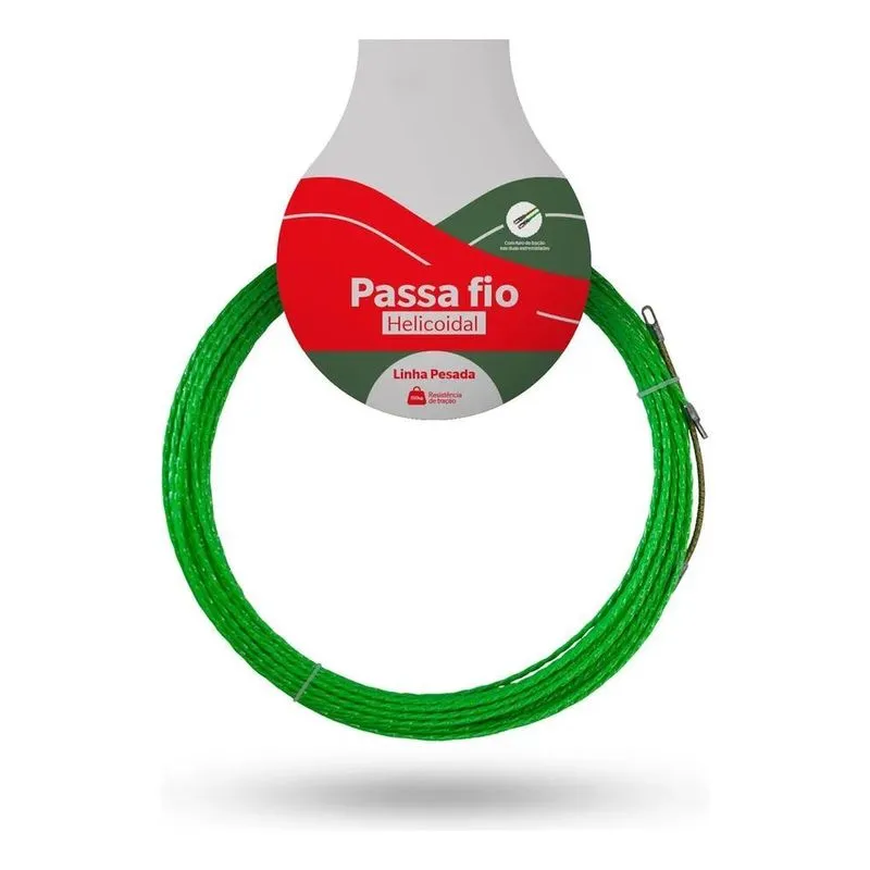 3x Passa Fio Poliester Super Resistente Com 10 Metros