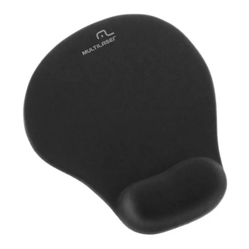 3x Mouse Pad Multilaser Ac021 De Borracha Com Apoio Gel