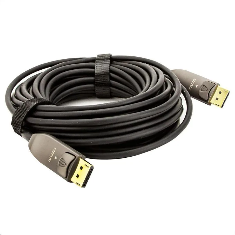 Cabo Displayport 1.4 Fibra óptica De 8k 60hz - 60 Metros