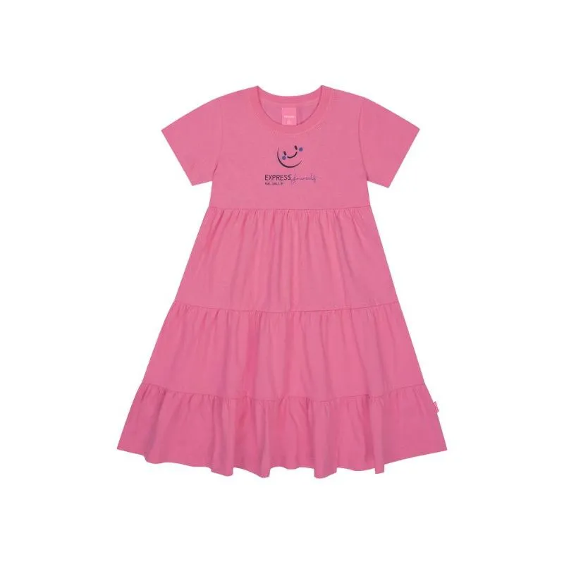Vestido Estampado Kamylys Infantil Menina verão 4/10 - 56916-ROSA-4