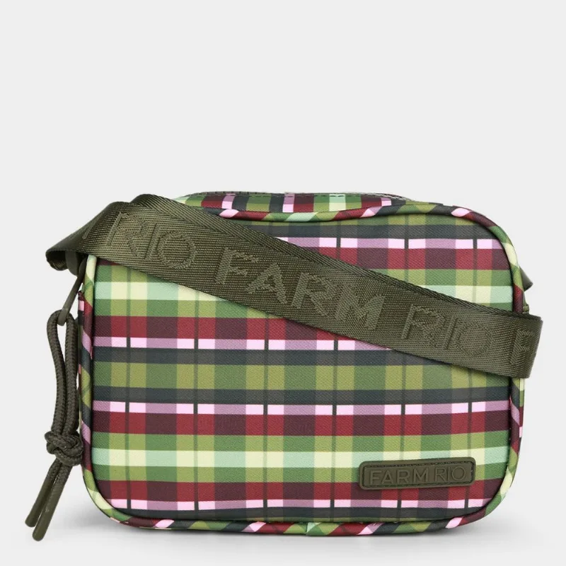 Bolsa Farm Chamego Xadrez Feminina - Feminino - Preto