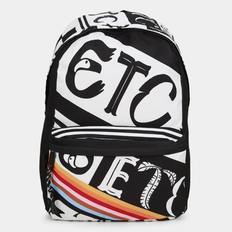 Mochila Farm Xodó Tipográfico Feminina - Feminino - Preto+Branco