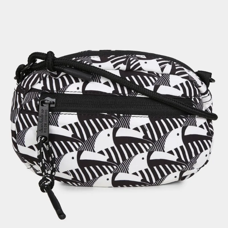 Bolsa Farm Chuchu Bico De Tucano Feminina - Feminino - Preto+Branco