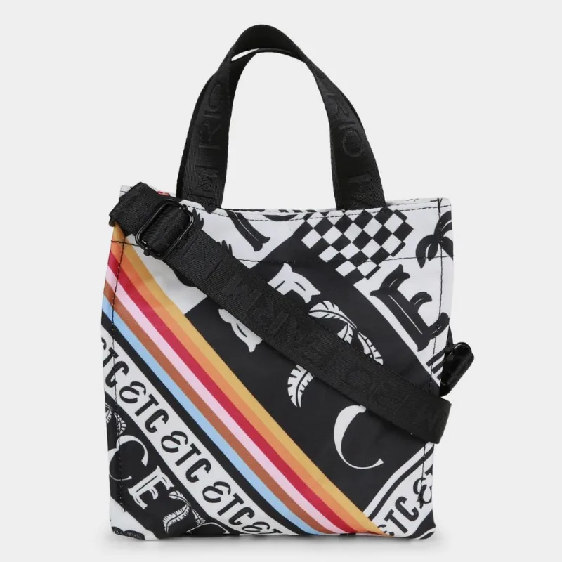 Bolsa Farm Mimo Tipográfico Feminina - Feminino - Preto+Branco