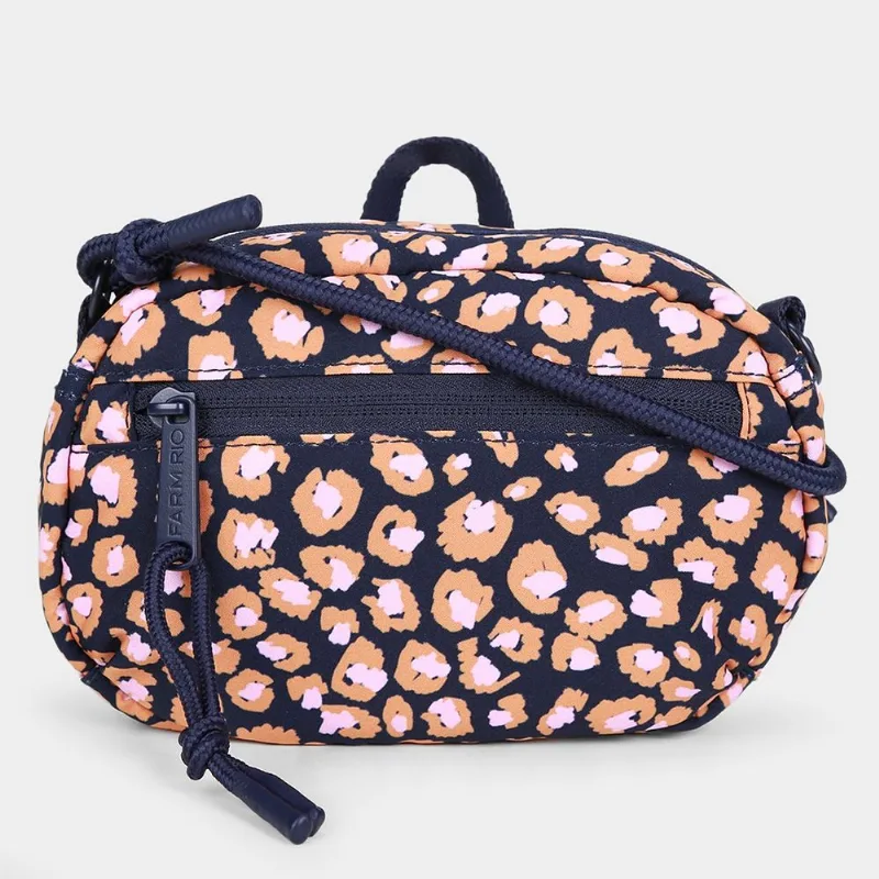 Bolsa Farm Chuchu Leopard Pop Feminina - Feminino - Marinho