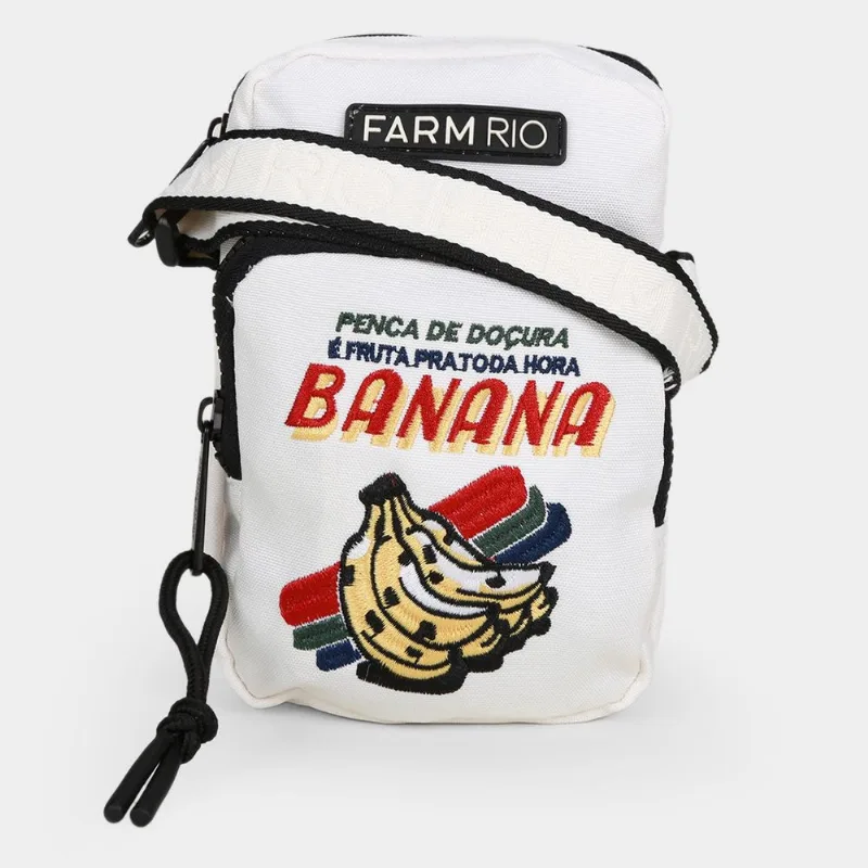 Bolsa Farm Da Gema Banana Da Feira Feminina - Feminino - Off White