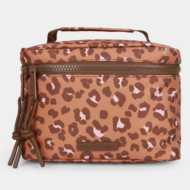 Necessaire Farm Me Leva Onça Feminina - Feminino - Marrom+Preto