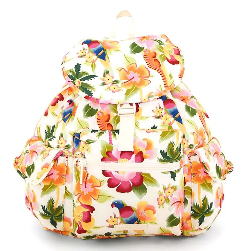 Mochila Feminina Farm Pipoca Floral Havaiano Colorido 78332705 UNICO