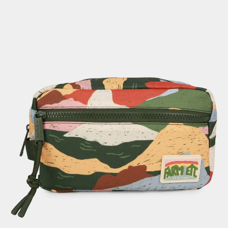 Necessaire Farm Amo Relevo Carioca Vd - Feminino - Verde