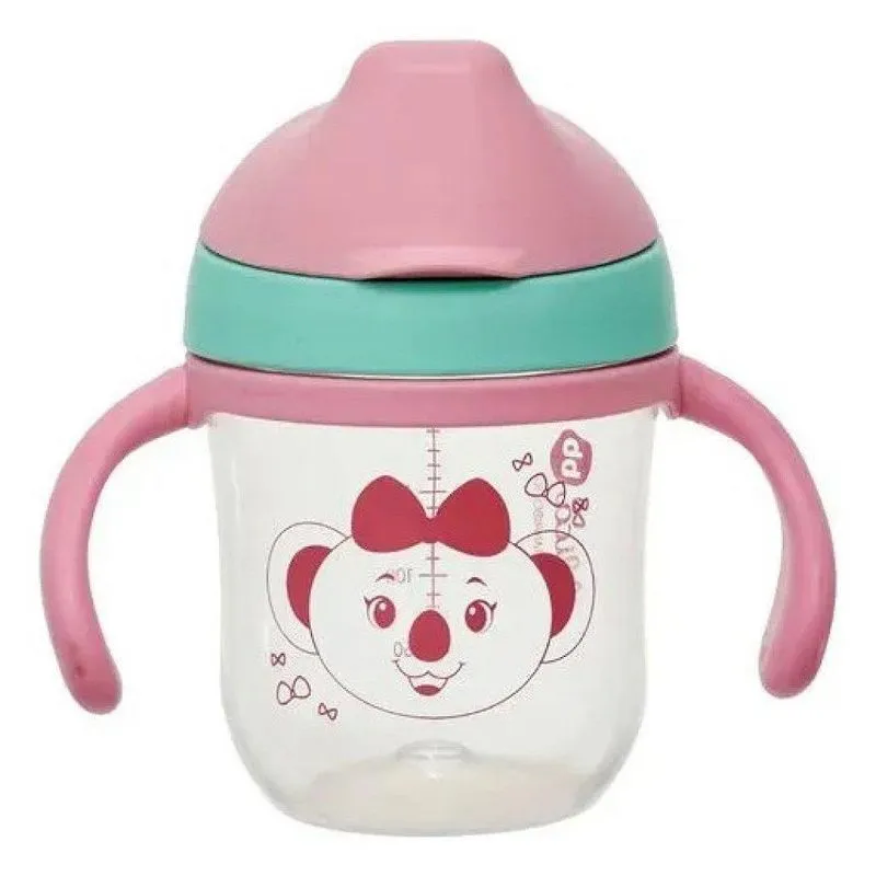 Copo De Treinamento Lilica Ripilica Bico Silicone 220ml Rosa