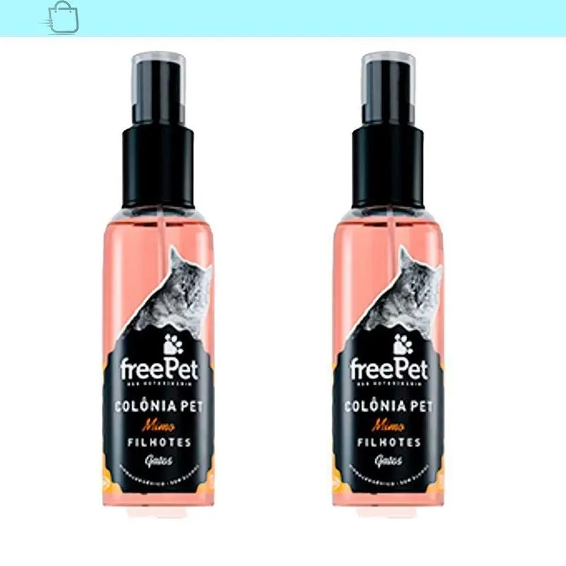 Kit 2 Perfumes Para Gatos Filhotes 120ml Pós Banho