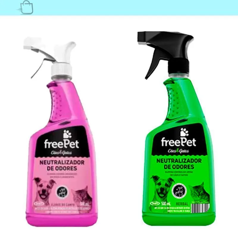 Kit 2 Elimina Odor Herbal E Flores Do Campo Freepet